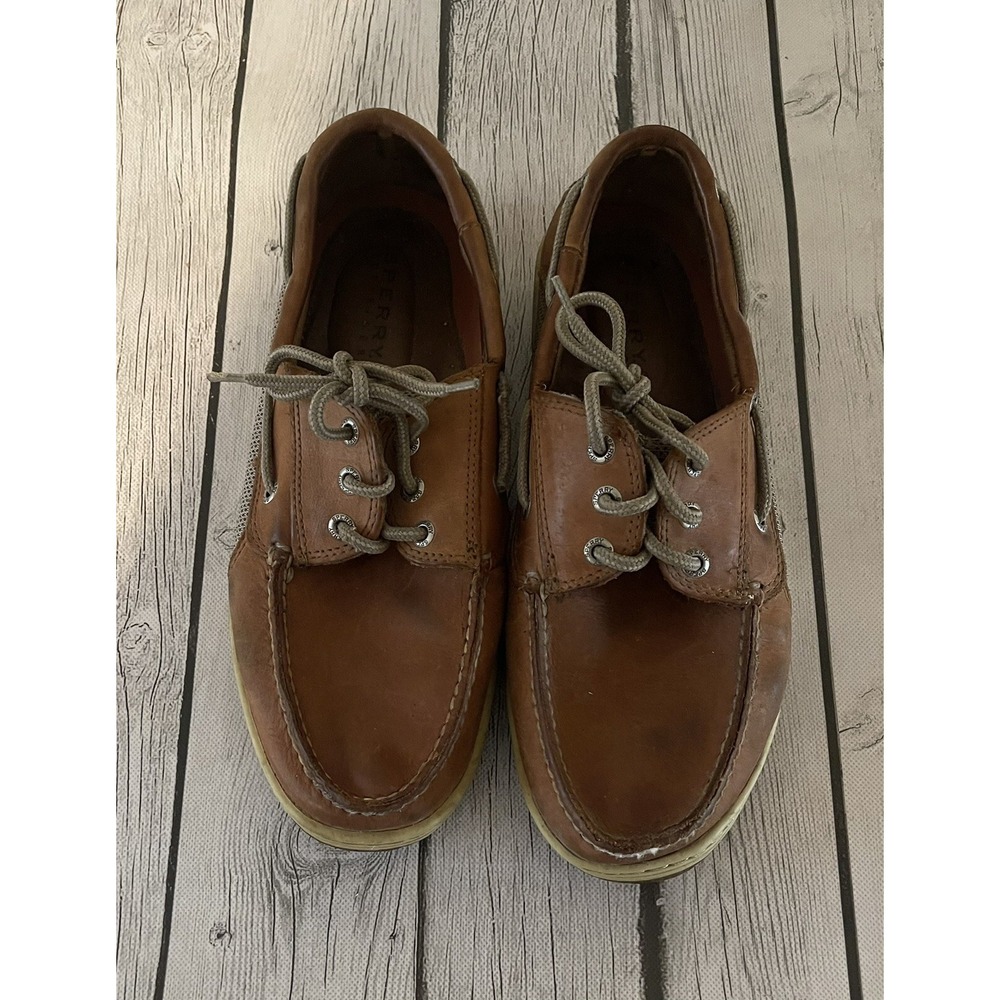 Sperry Men's Billfish Dark Tan Leather 0799320 US Size  9 M
